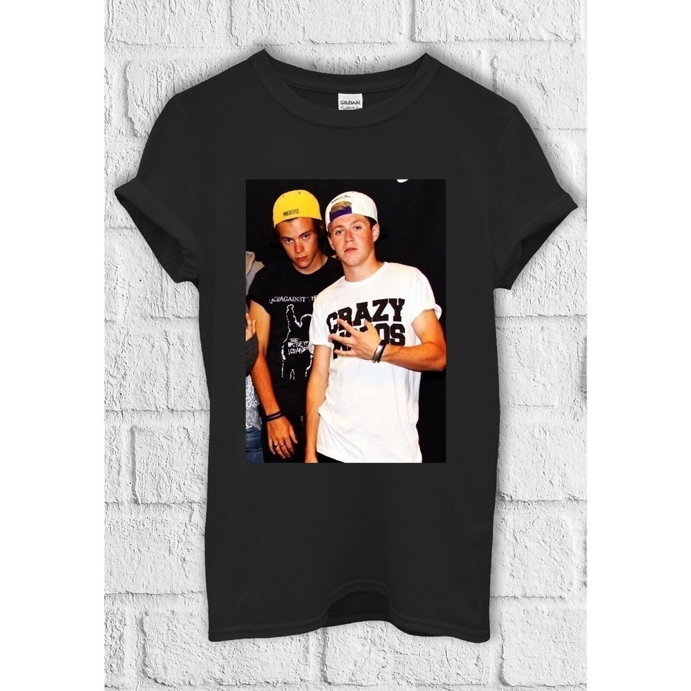 Vintage Frat Boy Harry Niall T-Shirt One Direction Fan Tee